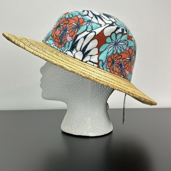Brixton King Sun Hat Tan Kaleidoscope Eye S/M Summer Beachy Mixed Media … - Picture 8 of 16